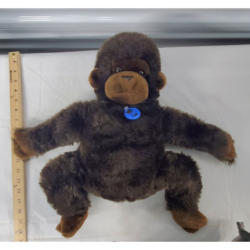 Vintage Dakin Monkey Chimp Gorilla Plush Stuffed Toy 1979 17 inches